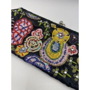 Evening Handbag Womens Bag Beaded Clutch Wedding Party Prom Purse Sequin VTG HB1